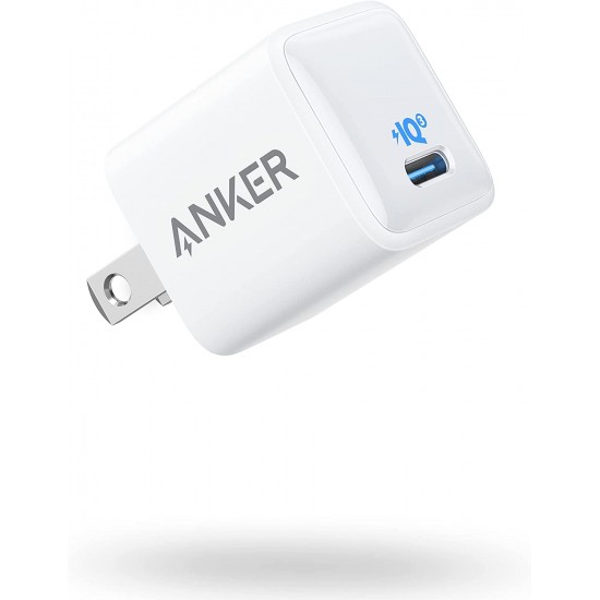 Anker USB C Charger 20W, 511 Charger ( Nano ), PIQ 3.0 Durable Compact Fast Charger, Anker Nano for iPhone 13/13 Mini/13 Pro/13 Pro Max/12, Galaxy, Pixel 4/3, iPad/ iPad mini (Cable Not Included)