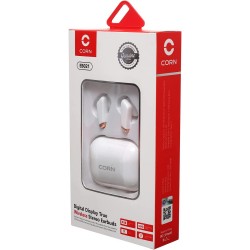Corn Eb021 Digital Display True Wireless Stereo Earbuds , White Corn Eb021 Digital Display True Wireless Stereo Earbuds , White