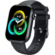 ساعة ذكية O15 بشاشة ال سي دي 2.01 بوصة وسطوع 480 وحدة مضيئة في البيكسل، عمر بطارية 7 أيام لمراقبة معدل ضربات القلب والأكسجين في الدم بتصنيف مقاومة للماء IP68 مع أوضاع رياضية متعددة من اي تيل (اسود)