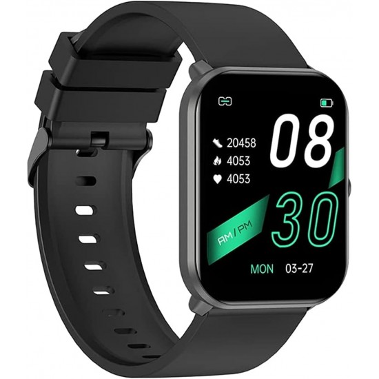 IMILAB W01-BK Waterproof Sports Smartwatch 24h Bio Tracker, 38g Lightweight, 1.69-inch Full-Touch Square Screen, 70+ Sports Modes Black