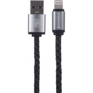 YK BV Iphone Cable - Black - leather