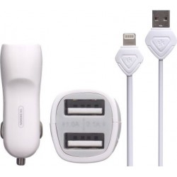 YK YKC-M20 Iphone head Car Charger - White YK YKC-M20 Iphone head Car Charger - White
