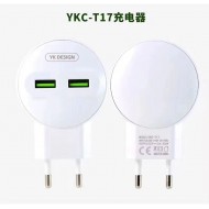 شاحن واي كيه YKC T17 - أبيض - Type-C شاحن واي كيه YKC T17 - أبيض - Type-C