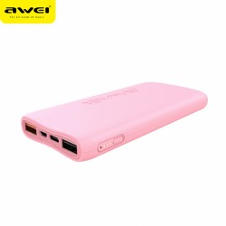 Awie Powerbank 10000 mAh P69K - Rose Awie Powerbank 10000 mAh P69K - Rose