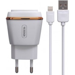 YK  Iphone Charger suit YKC-T15 - White YK  Iphone Charger suit YKC-T15 - White