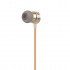 Hoco In- Ear Headphones M16 -Gold - Plug Type 3.5mm - Receive Sensitivity 110±3dB -Impedance 16Ω - Frequency Response 20Hz-20KHz - Drive Unit Dynamic