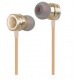 Hoco In- Ear Headphones M16 -Gold - Plug Type 3.5mm - Receive Sensitivity 110±3dB -Impedance 16Ω - Frequency Response 20Hz-20KHz - Drive Unit Dynamic
