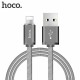  Hoco U5 Iphone Cable - Dark Gray- Metal