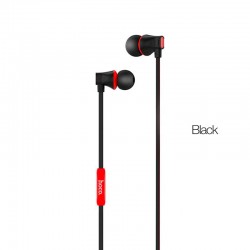 Hoco Wire control Earphones M27 - Black - Impedance 16Ω ± 15% - Frequency response 20 ~ 20000Hz - Sensitivity 92db ± 3db - Audio plug Ø3.5mm, weight: 15g Hoco Wire control Earphones M27 - Black - Impedance 16Ω ± 15% - Frequency response 20 ~ 20000Hz - Sensitivity 92db ± 3db - Audio plug Ø3.5mm, weight: 15g