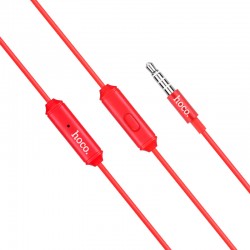 Hoco Wired earphones with microphone M10 - Red - impedance 16Ω±15% - frequency response 20~20000Hz - Sensitivity 110db±3db Hoco Wired earphones with microphone M10 - Red - impedance 16Ω±15% - frequency response 20~20000Hz - Sensitivity 110db±3db