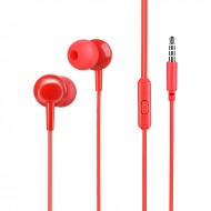 Hoco Wired earphones with microphone M14 - Red - Jack 3.5mm - Line control single key Hoco Wired earphones with microphone M14 - Red - Jack 3.5mm - Line control single key