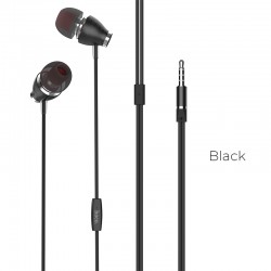 Hoco Wired earphones with microphone M28 - Black - Speaker 10mm - Impedance 16Ω ± 15% - Frequency response 20 ~ 20000Hz - Sensitivity 92db ± 3db Hoco Wired earphones with microphone M28 - Black - Speaker 10mm - Impedance 16Ω ± 15% - Frequency response 20 ~ 20000Hz - Sensitivity 92db ± 3db