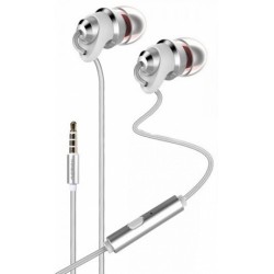 Remax RM 585 Earphone - White - Frequency Response Range: 20-20000Hz - Adopt strongly compatible 3.5mm  plug to decrease the signal distortion Remax RM 585 Earphone - White - Frequency Response Range: 20-20000Hz - Adopt strongly compatible 3.5mm  plug to decrease the signal distortion