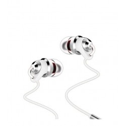 Remax RM 585 Earphone - White - Frequency Response Range: 20-20000Hz - Adopt strongly compatible 3.5mm  plug to decrease the signal distortion Remax RM 585 Earphone - White - Frequency Response Range: 20-20000Hz - Adopt strongly compatible 3.5mm  plug to decrease the signal distortion