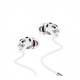Remax RM 585 Earphone - White - Frequency Response Range: 20-20000Hz - Adopt strongly compatible 3.5mm  plug to decrease the signal distortion