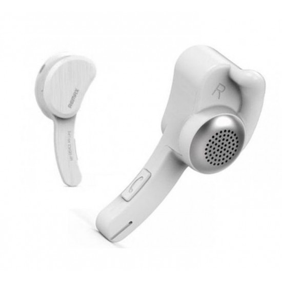 Remax RB-T10 Smart Bluetooth Earphone - White - Bluetooth Version  V4.1+EDR - Transmission Distance 10 meter - stalking time around 4 hours - music time  around 2.5 hours - charging time about 2 hours - net weight . 7g