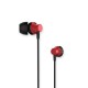 REMAX RM-512 Handfree - Black*Red - support Wired Control - Impedance 32Ω - Wearing Type is In-ear
