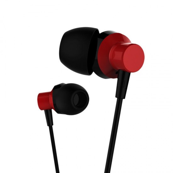 REMAX RM-512 Handfree - Black*Red - support Wired Control - Impedance 32Ω - Wearing Type is In-ear