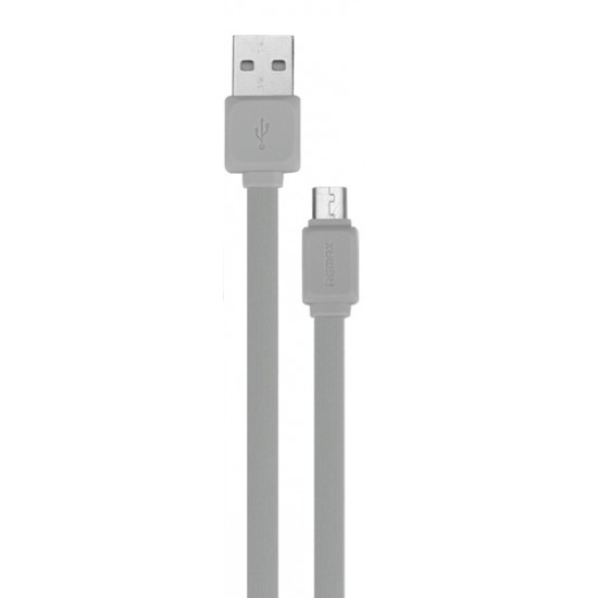 Remax RC-008M Data Cable Micro - Gray -For Micro-USB Smart phones - Cable length is 100 cm - Connector: micro-usb 2. 0 