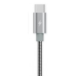 Remax RC080 Type-C Cable - Silver - Metal wire-drawing design, make it look different - High Compatibility, suitable for almost Android devices with Type-C port. Remax RC080 Type-C Cable - Silver - Metal wire-drawing design, make it look different - High Compatibility, suitable for almost Android devices with Type-C port.