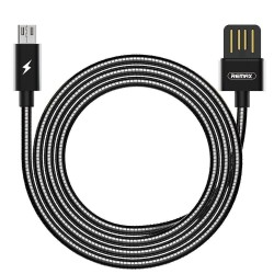 .Remax RC-080 Android Cable - Black - Full Metal Coated - Zippers - Fast Shipping & Data Transfer .Remax RC-080 Android Cable - Black - Full Metal Coated - Zippers - Fast Shipping & Data Transfer