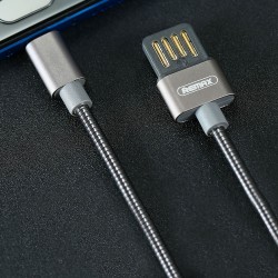 Remax RC080 Type-C Cable - Silver - Metal wire-drawing design, make it look different - High Compatibility, suitable for almost Android devices with Type-C port. Remax RC080 Type-C Cable - Silver - Metal wire-drawing design, make it look different - High Compatibility, suitable for almost Android devices with Type-C port.