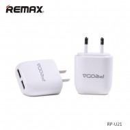 شاحن برودا RP-U21 - قابس - الادخال : 110-240V-50 / 60Hz Max 0.2A - الاخراج : 5V-1A / 5V-2.1A Max 2.1A شاحن برودا RP-U21 - قابس - الادخال : 110-240V-50 / 60Hz Max 0.2A - الاخراج : 5V-1A / 5V-2.1A Max 2.1A
