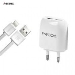 Proda Charger RP-U21 2.1A - EU Plug - Input: 110-240V-50 / 60Hz Max 0.2A - Output: 5V-1A / 5V-2.1A Max 2.1A  Proda Charger RP-U21 2.1A - EU Plug - Input: 110-240V-50 / 60Hz Max 0.2A - Output: 5V-1A / 5V-2.1A Max 2.1A