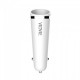 Vidvie CC506 Car Charger  / White / Input : DC12-24V / Output : 5V-2.4A (MAX) / USB port: 2 USB / Working temperature:-10?-50? / The torch fast car charger fashion practical smart charging with cable  ·