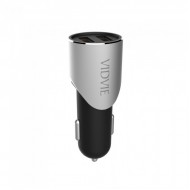 Vidvie CC507 Car Charger  / Black*Silver / Input : DC12 -24V / Output : 5V-3.1A( MAX) / Working temperature:-10℃-50℃ / USB PORT:2 USB