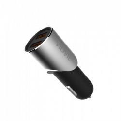 Vidvie CC507 Car Charger  / Black*Silver / Input : DC12 -24V / Output : 5V-3.1A( MAX) / Working temperature:-10℃-50℃ / USB PORT:2 USB