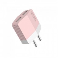 Vidvie Charger Android PLE203 / Rose*White / Input 100-240 V, 50/60 Hz 0.3A / Output 5V-2.4A (MAX