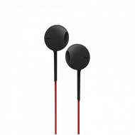 Vidvie HS604 Earphone / Black*Red / Cable Length 125cm / Frequency Range 20-20000Hz / Impedance 32Ω / Plug pin 3.5mm / Sensitivity 903±dB / Speaker Size 14.2mm