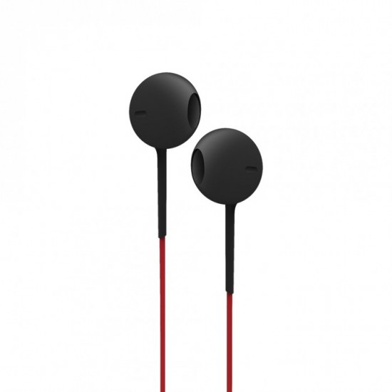 Vidvie HS604 Earphone / Black*Red / Cable Length 125cm / Frequency Range 20-20000Hz / Impedance 32Ω / Plug pin 3.5mm / Sensitivity 903±dB / Speaker Size 14.2mm
