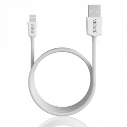 Vidvie CB401 USB Cable Iphone - White - Vidvie USB Cable comes with quality cable material that is not easily broken and easy to store‎.‎ Can charge your gadget battery quickly‎.‎