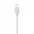 كابل فيدفي CB404 -متوافق مع أجهزة الأيفون - أبيض - شحن سريع - نقل بيانات - مادة TPE -طول 100 سم
