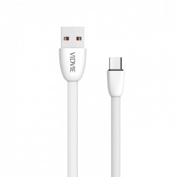 Vidvie CB411 Cable Micro / White / Vidvie USB Cable comes with quality cable material that is not easily broken and easy to store because it will not tangle / charge your gadget battery quickly.