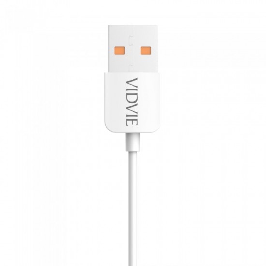 Vidvie Cable iphone CB412 / White / Flexible & Durable Design These PVC-coated cables are durable and resistant to abrasion / Extensive Compatibility / by Using premium quality materials, durable PVC coating, is built for connecting 