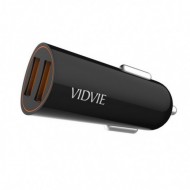 Vidvie CC505 Car Charger - Black - Input:DC12-24V,Output:5V-2.4A(MAX)*USB port: 2 USB*Working temperature:-10℃-50 Vidvie CC505 Car Charger - Black - Input:DC12-24V,Output:5V-2.4A(MAX)*USB port: 2 USB*Working temperature:-10℃-50
