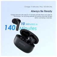 Oraimo FreePods 3C ENC Playtime True Wireless Earbuds- Black- warranty 365 days  Oraimo FreePods 3C ENC Playtime True Wireless Earbuds- Black- warranty 365 days
