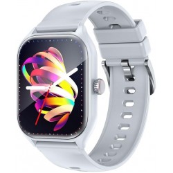 Awei H55 Multifunctional Smart Watch (Men/Women) Fitness Sports Bracelet Compatible with Android iOS- Silver