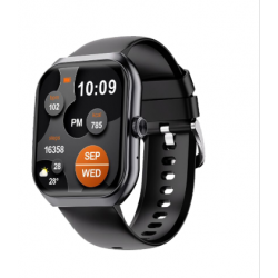 Awei H58 Multifunctional Smart Watch (Men/Women) Fitness Sports Bracelet Compatible with Android iOS- Black