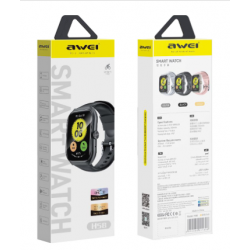Awei H58 Multifunctional Smart Watch (Men/Women) Fitness Sports Bracelet Compatible with Android iOS- Black