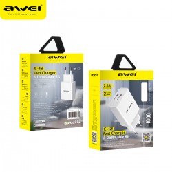 Awei C-12L Charger With Micro Cable  Awei C-12L Charger With Micro Cable