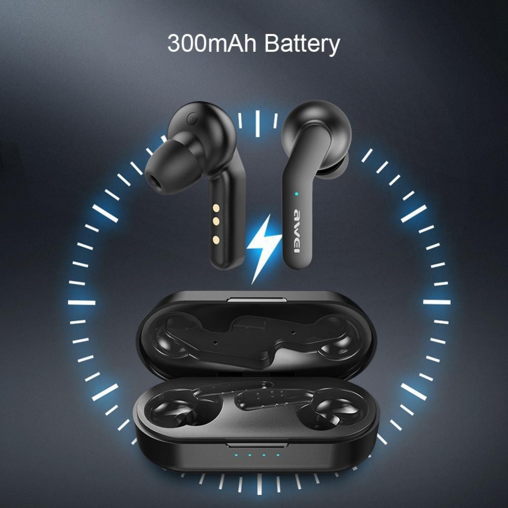 Awei T10C TWS Bluetooth Earphone Black