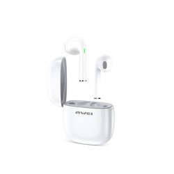 Awei T28 TWS Bluetooth Earphone - White Awei T28 TWS Bluetooth Earphone - White