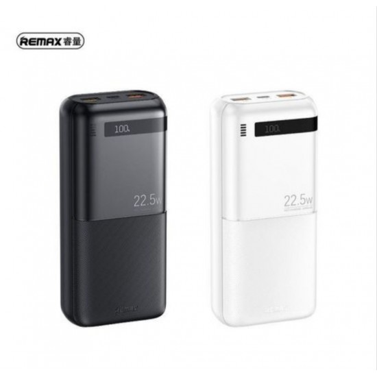 REMAX Piloteer Series RPP-71 20W+22.5W Fast Charging Power Bank 10000mAh Dual USB Portable Digital Display Power Banks - Black