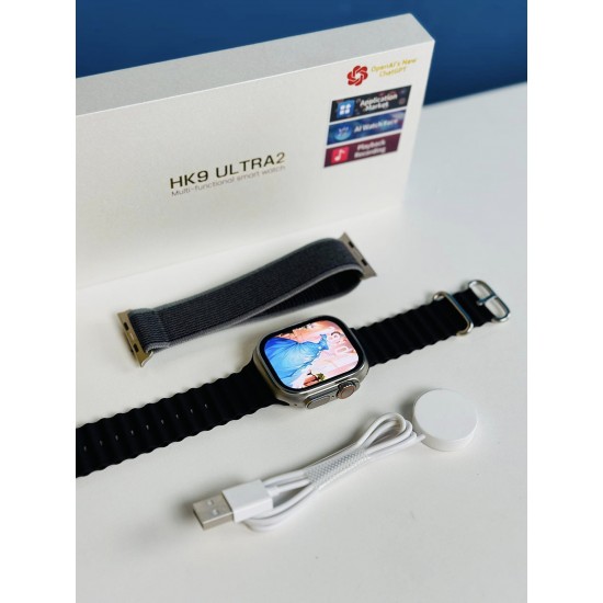 ساعة ذكية HK9 الترا 2 شاشة اموليد 2.02 بوصة بلوتوث 5.1 