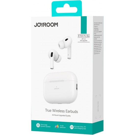  Joyroom JR-T03S Pro Max True Wireless Earbuds white