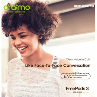 oraimo FreePods 3 TWS True Wireless Stereo Earbuds-white